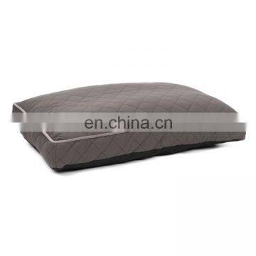 Wholesale Grey Square Soft Plush Quilting Pet Bed