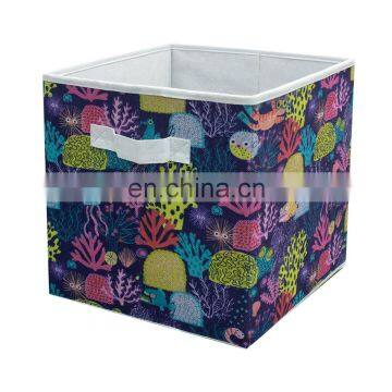 Reatai Moving Folding Non Woven Custom Fabric Storage Organizer Cubes Box Foldable Bins for Storage