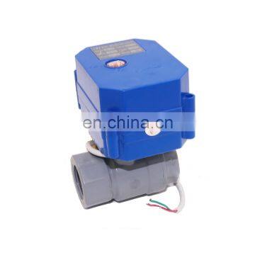 2 Way Electric CPVC 3/4inch and 1/2 Inch Ball Valve With Mini Actuator 5v 12v 24v photo-4