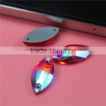 Crystal ab Rhinestone Sew on Crystal Glass for Wedding Dress photo-4