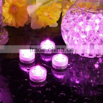 Wholesale LED Subenersible Waterproof Candle Tea Lights-Pink SNL068 photo-3