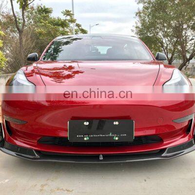 New Products Carbon Material Front Lip for Model 3 Car Parts TSL Front Spoiler for Model 3 Body Kit photo-4