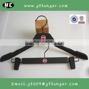 HA7035 same style top and bottom hanger rubber coated plstic hanger