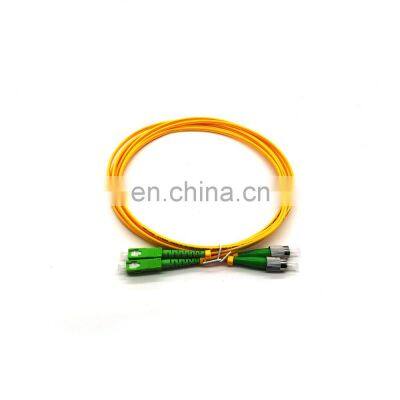 1meter SM9/125 G.657A low bend 2.0mm duplex DX fiber optic patchcord/jumper/assembly sc/upc-sc/upc