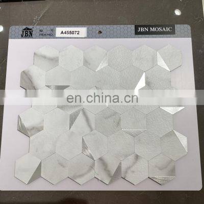 Non-Toxic,tasteless Sticker Adhesive Paper Ceiling TilesBlack and Golden Mosaic Wall 3M Adhesive Laminate Pvc Tile photo-2