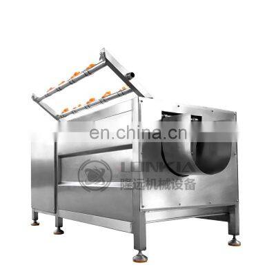 LONKIA Rhizomatous Vegetables Brush Peeler Machine Washing Peeling Machine Nigeria Cassava Emery Roller Peeler Machine photo-4