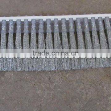 Strip brush making for runway cleaning