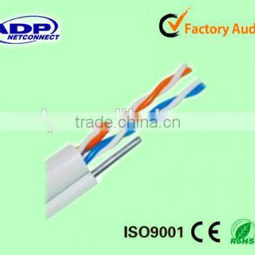 PE/PVC Sheath 1 Pair/2pair Telephone Cable With Steel Messenger Wire