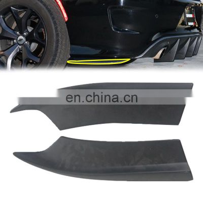 Automotive Parts Carbon Fiber Extension Lower Rocker Winglets rear corner cover Body Kit For Dodge Charger 2015 2020 2018