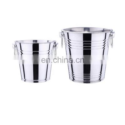 Wholesale Custom Insulated Stainless Steel Ice Bucket Beer Wine Champagne Bucket