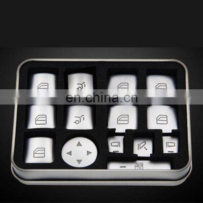 Car Window Lift Unlock the seat adjustment Button Decorative stickers Parts interior cover For Mercedes Benz W204 W212 Old E C