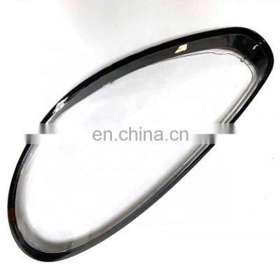 Front Headlight Headlamp Transparent Lens Cover  Black Edge Fit For Porsche  Panamera 2014-2017