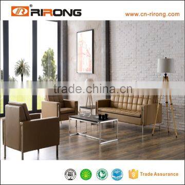 8035 Heated Office Design Leather Sectional Sofa photo-2