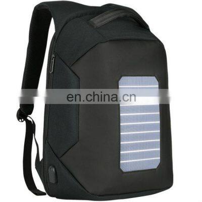 Smart anti theft waterproof usb laptop solar backpack bag  customize solar backpack