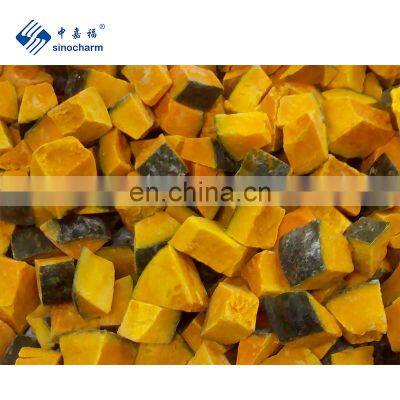 BRC Approved Factory of IQF Frozen Pumpkin Dice