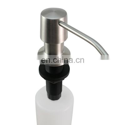 Customized Large Capacity Soap Dispenser 304 Stainless Steel Liquid Sink Soap Dispenser Manufacturer Bathroom Accessories