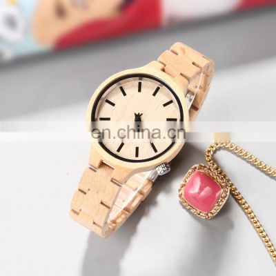 GOHUOS 16059 Mens Women Wood Watches Charm Quartz Analog Casual Bamboo Watch Male