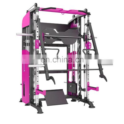 Home Use Body Building Power Rack Fitness Multi Functional Gym Smith Machine C90 Smith Machine