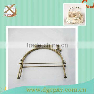 15*14.5 cm brass vintage retro-themed Iron bar handbag metal frame