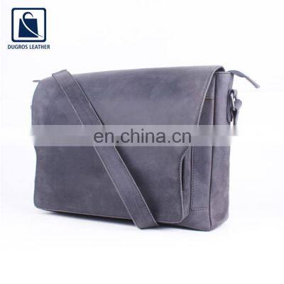 Bulk Quantity Supplier of Anthracite Fitting Men Genuine Leather Business Bag From India