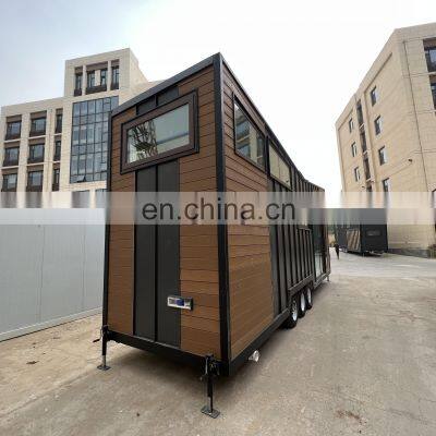 20Ft 2 Bedroom Steel Frame Trailer Prefab on Wheels Container Houses Mobile Flat Pack House photo-5