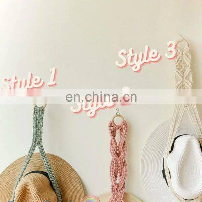 New Arrival Macrame Hat Holder, Boho Hat Hanger Rack, Storage Display New Home Gifts For Women Wholesale photo-4