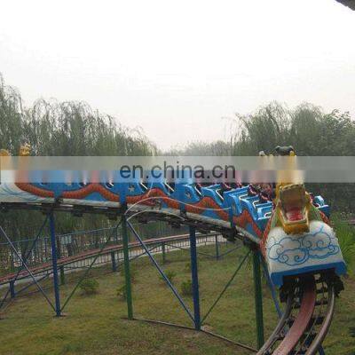 Amusement entertainment machine park equipment sliding dragon coaster small mini roller coaster for sale