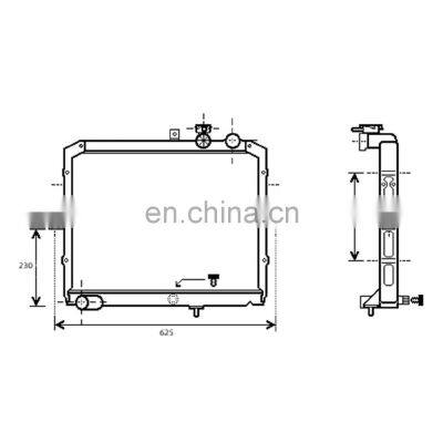 OEM 164100T041 Car Auto Radiator Escape 2015 Auto Radiator Pa66 Gf30 Wholesale in Stock Delivery photo-2