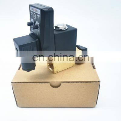 16 bar, 40 bar, 80 bar, Válvula solenoides de drenaje automático con temporizador de 1/2