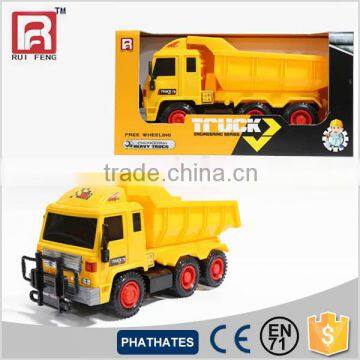 Yellow Color Plastic Freelwheel Dump Truck Toy