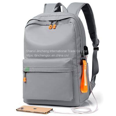 Anti Theft Slim Durable Laptops Backpack With USB Charging Port Water Resistant photo-3
