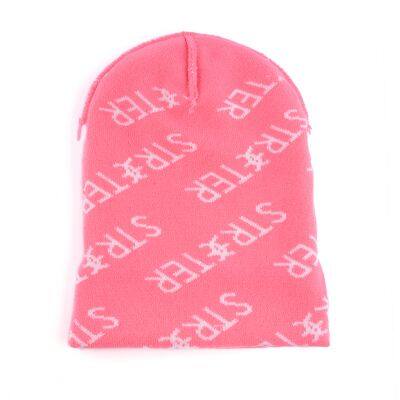 Custom Logo Jacquard Knitted Beanies photo-5