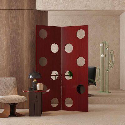 High Quality Folding Wood Panel Room Divider Screen for Home Decoration photo-2
