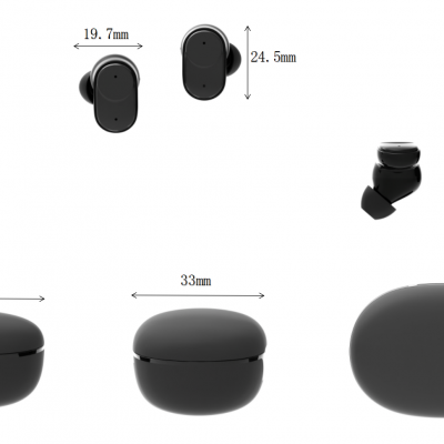 Stereo TWS Headset Hearing Aid Sports Business Hands-free Headphones Mic Tws Wireless Earbuds photo-5