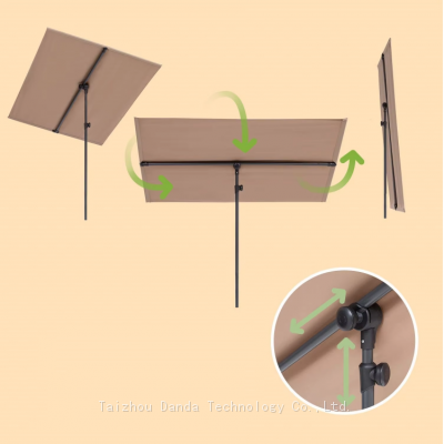 Adjustable Umbrella K/D Structure for Outdoor Balcony Use Steel Material photo-2