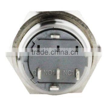 16mm Splash Resistant Blue Latching 12v Power Push Button Switch Ip65 photo-3