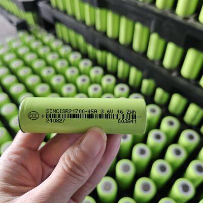 lithium ion battery cell 21700 3.6V 4500mAh cylindrical rechargeable battery cell