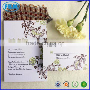 Flat wedding invitation cards