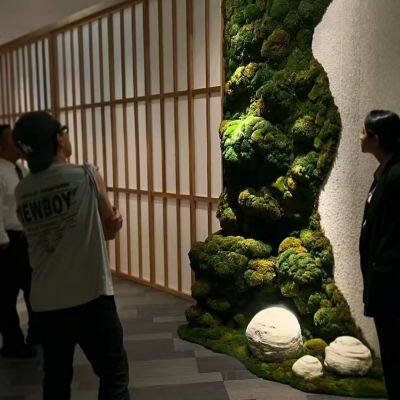 OEM sizes of Eternal Environmental Friendly Natural Live Luxury Moss Wall or Floor for office, home and public sites decoration
