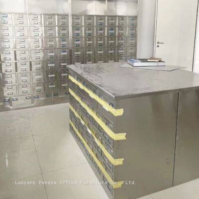 Space-Saving Stainless Steel Herbal Dispenser for Wellness Centers & Health Stores - Large Capacity Waterproof Cabinet for Herb Sample Management photo-4