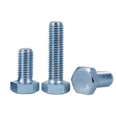 M8 25mm Blue Hex Head Bolts Steel Zinc Galvanized to GB Standard Grade 8.8