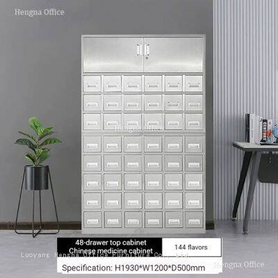 HN-JW41 Stainless Steel Apothecary Drawers for Jewelry Workshop, Small Parts Storage Organizer With 30/48 Bin Options, Long Span Life photo-2