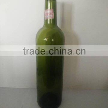 510g 750ml green glass beer bottle,custom design glass bottle,