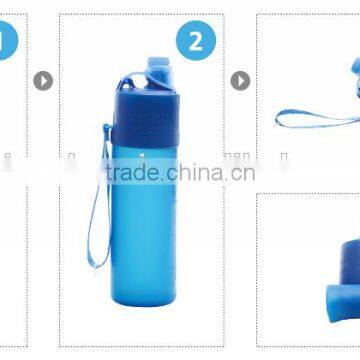 100% Healthy Foldable Silicone Water Bottle