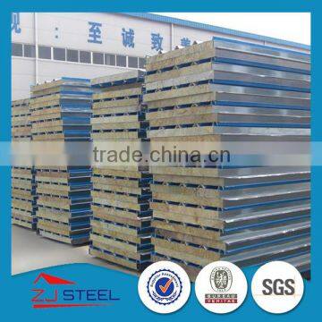 Tianjin Zhongjie Corrugated galvanized rock wool sandwich panel