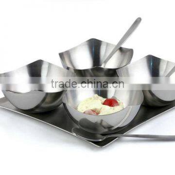 STAINLESS STEEL ICECREAM SET