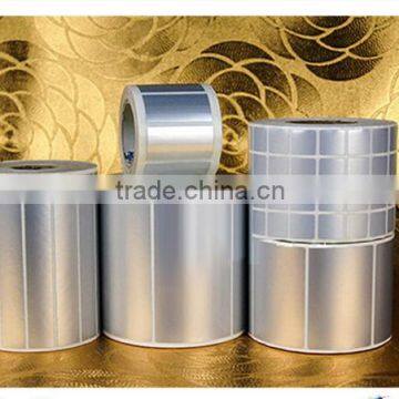 50mic Matt silve PET self adheisve paper