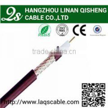 High quality rg6 tri shield coaxial cable CATV cable copper conductor factory outlet