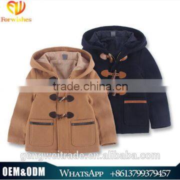 2015 New Autumn Design Kids Woolen Coat British Style Children Outfit Boy's Coat