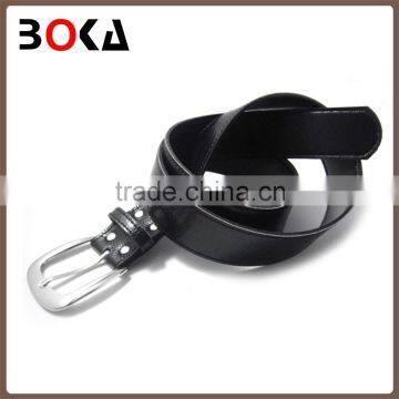 Women western new design custom wholesale pu belt with pin buckle